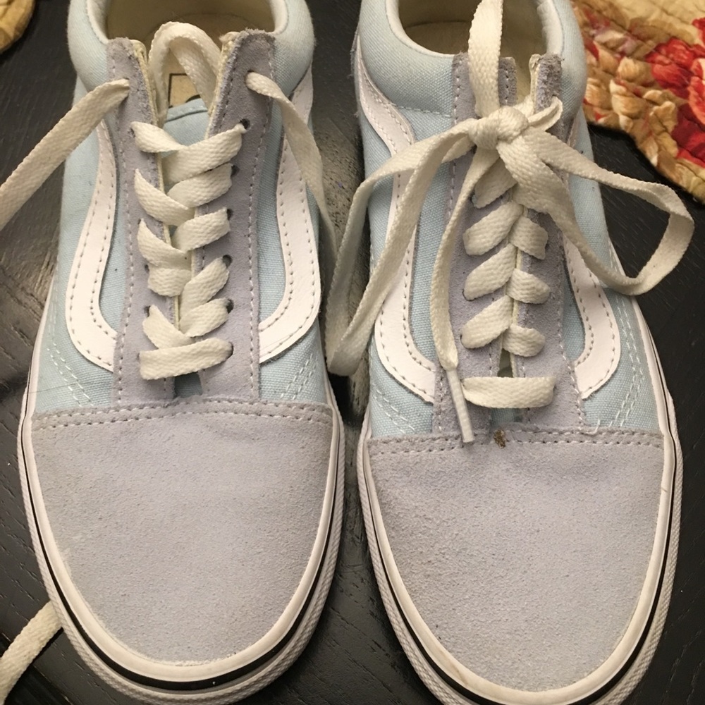 Vans Old Skool Baby Blue sneakers Womens sz 5.5